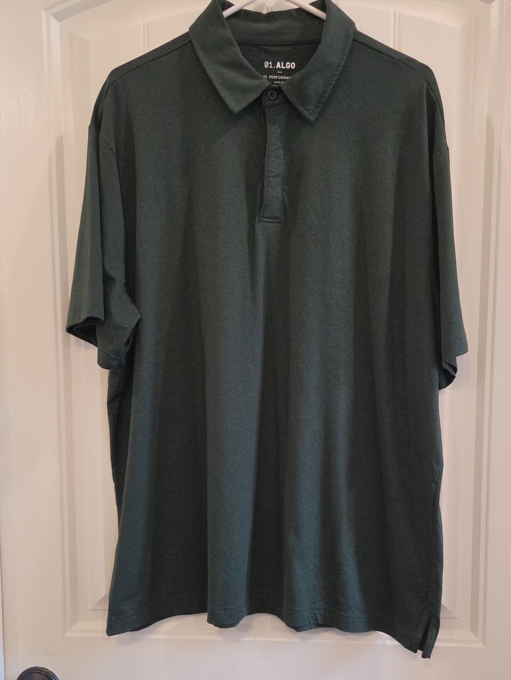 01.ALGO Men's Dark Forest Green Polo